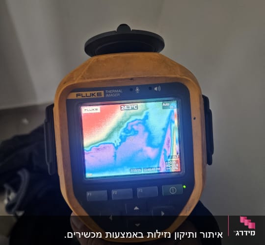 מד חום תרמי עם תצוגת צבעים